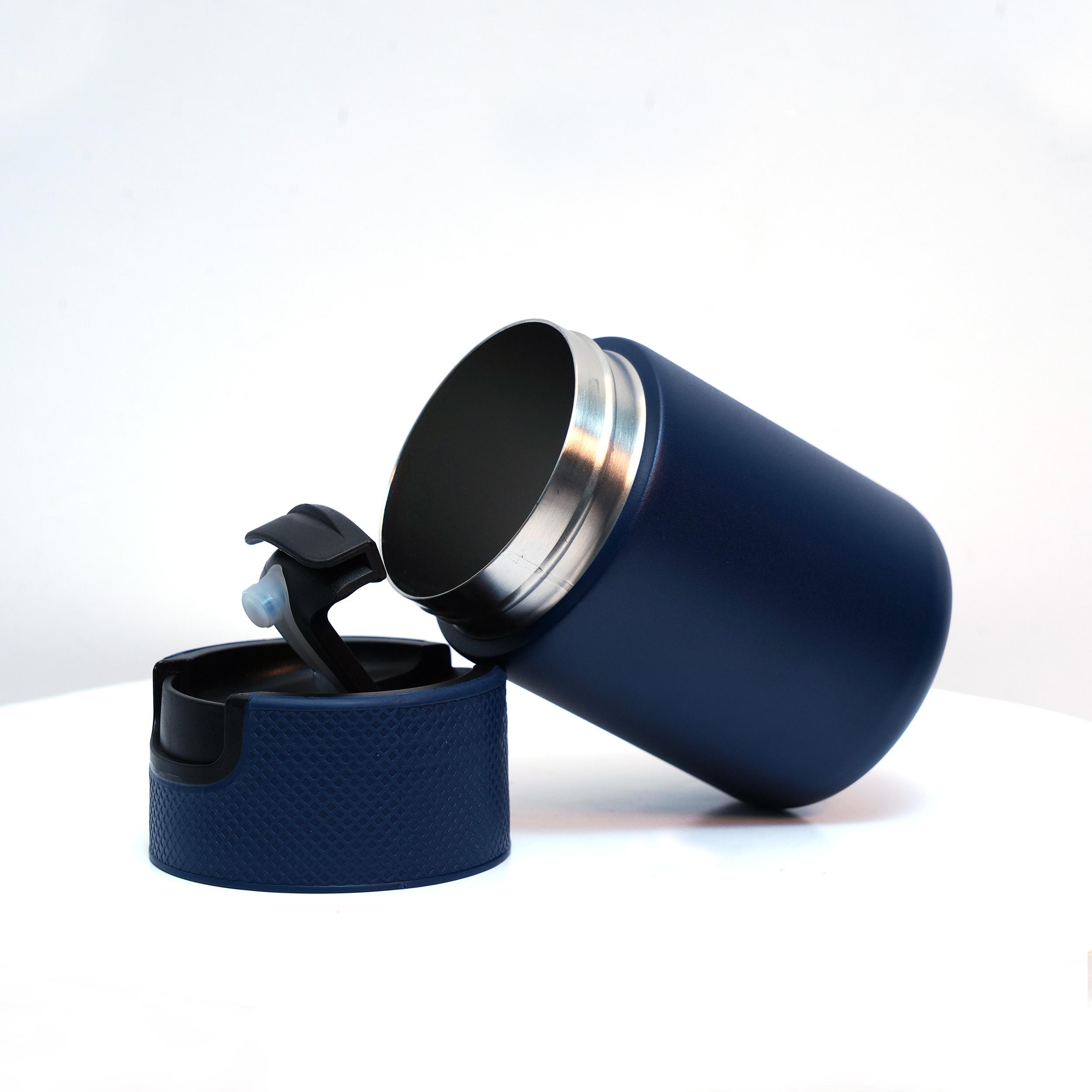 Custom Blue Portable Travel Mug